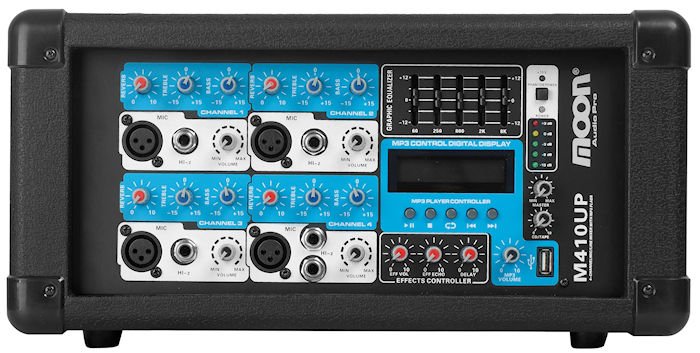 Mixer Moon 4 Canales C/Usb Y Display M410Up