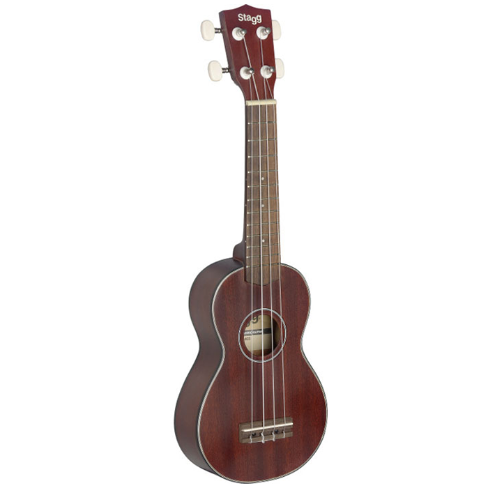 Ukelele Stagg Soprano Caoba Macizo-Aros Y Fondo Caoba-Con Funda Us40