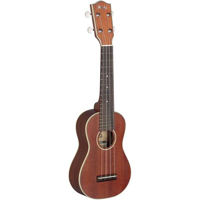 Ukelele Stagg Soprano Caoba Macizo-Aros Y Fondo Caoba Macizo-Con Funda Us80