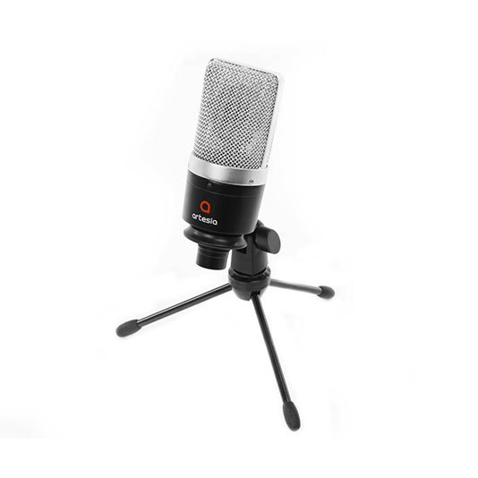 Microfono Artesia Condenser-+ Soporte De Mesa-Cable Canon Canon-Rompevientos Amc10