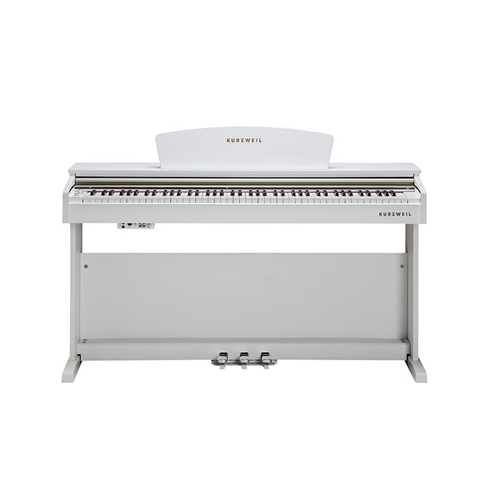 00000000000M90WH31788M90WH-1.jpg M90 Piano Kurzweil 88 Notas Hammer Action-16 Demos-64 Voces Polifonia-2 Parlantes 15W-Banqueta Incluida-3 Pedales-Color Blanco M90Wh - Imagen 1
