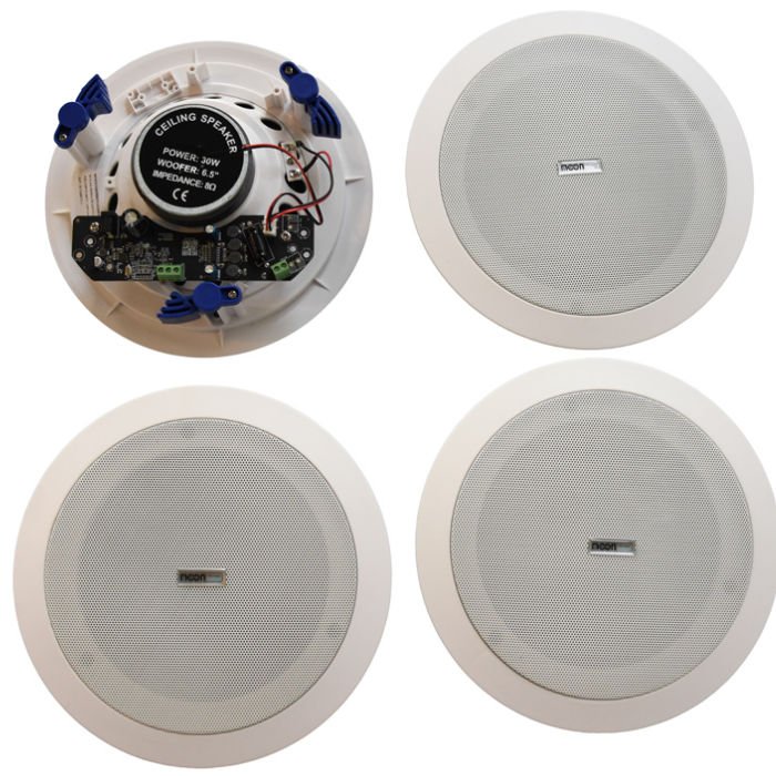 Kit Activo Instalacion Parlante Wireless De Techo De 6.5" 30W +3 Pasivos Rbs316