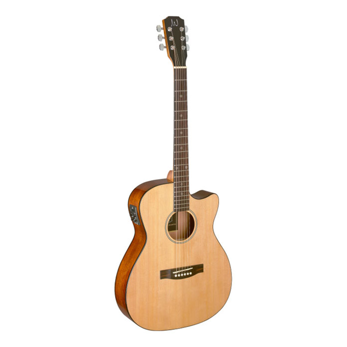 Guitarra Stagg Electroacustica C/Corte-Tapa De Pino Maciza-Clav Blindadas Eq 5 Bandas-Color Natural Besacen