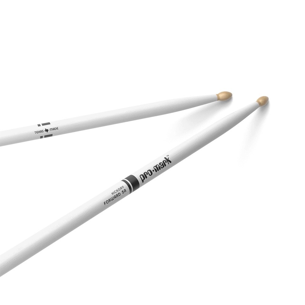 000000TX5AWWHITE87684TX5AWWHITE-1.jpg Palillo Promark Hickory 5A Punta Madera Color Blanco Tx5Awwhite - Imagen 1