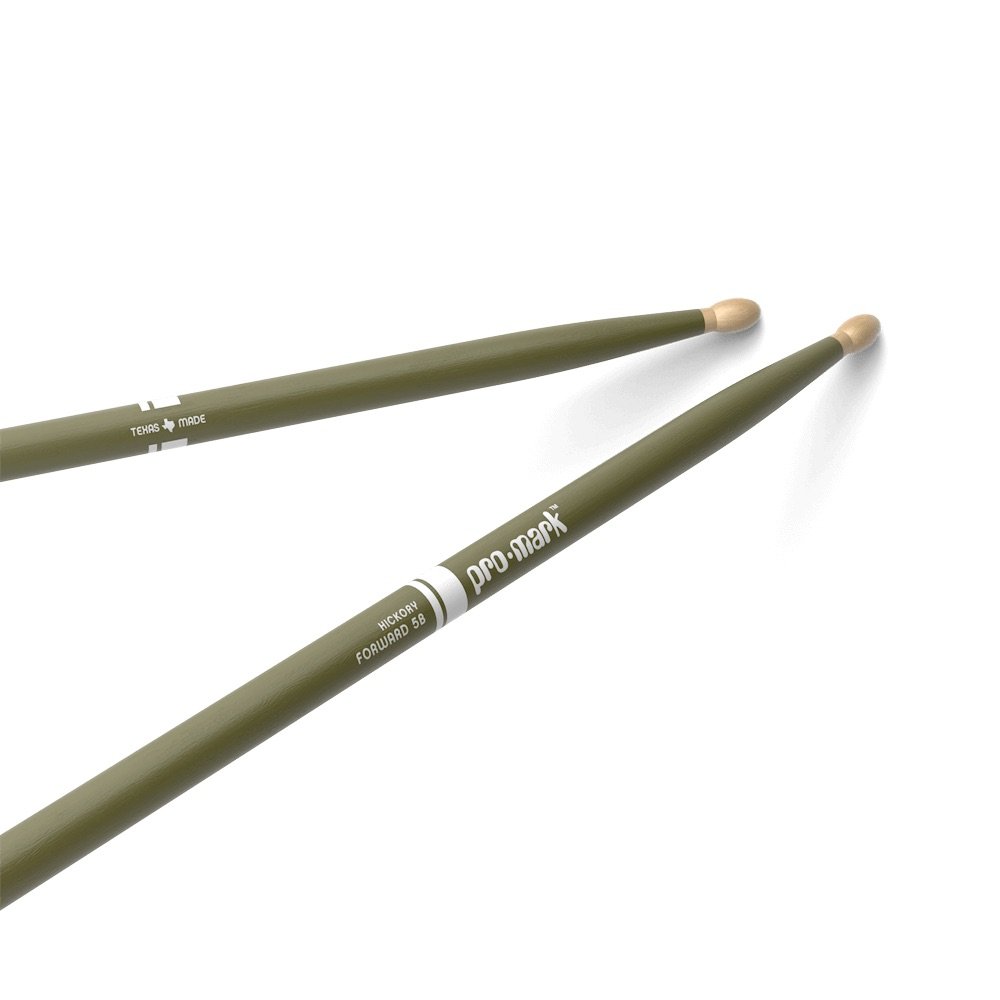 000000TX5BWGREEN88252TX5BWGREEN-1.jpg Palillo Promark Hickory 5B Punta Madera Color Verde Tx5Bwgreen - Imagen 1