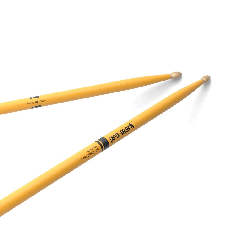 Palillo Promark Hickory 5A Punta Madera Color Amarillo Tx5Awyellow