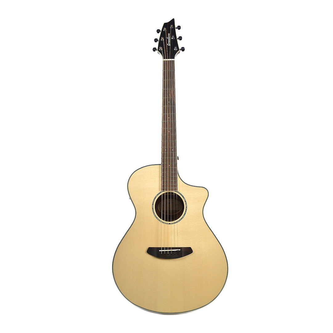 Guitarra Electroacústica Pursuit Exotic Concert Ce Engelmann-Striped Ebony Concierto. Breedlove Pec24Ce