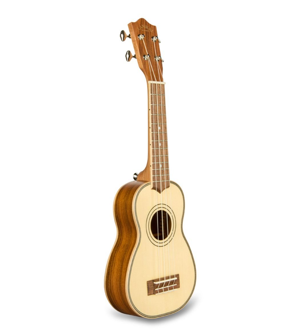 Lanikai Ukelele Soprano Solid Top Morado Back Sides Spst-S