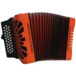 Hohner Acordeon Verdulera Rey Vallenato Naranja A4925S