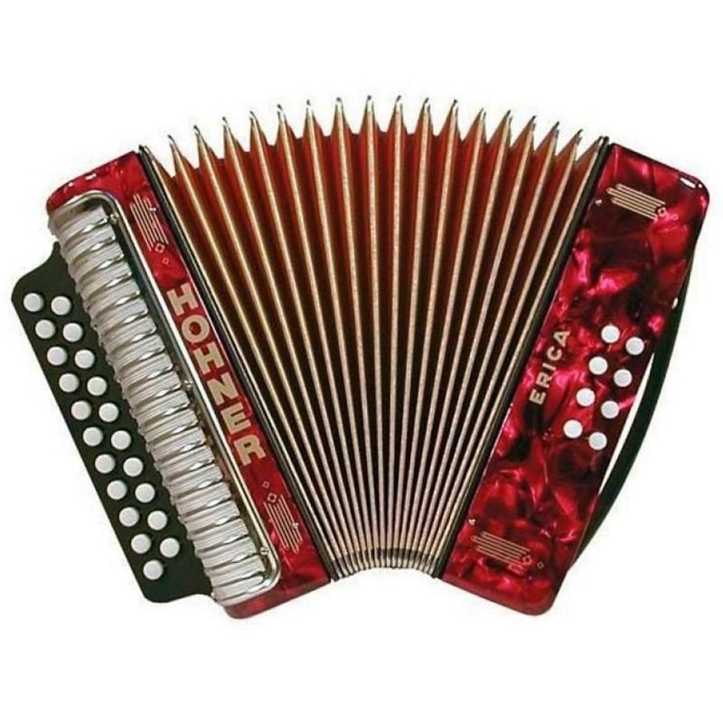 Hohner Acordeon Verdulera Erica Ad Ht Rojo 21/8 A2602