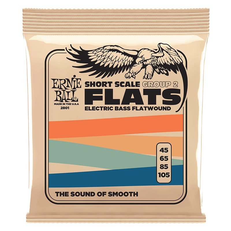 Encordado De Bajo Ernie Ball St. Flat . Short Scale 45-105 P02801