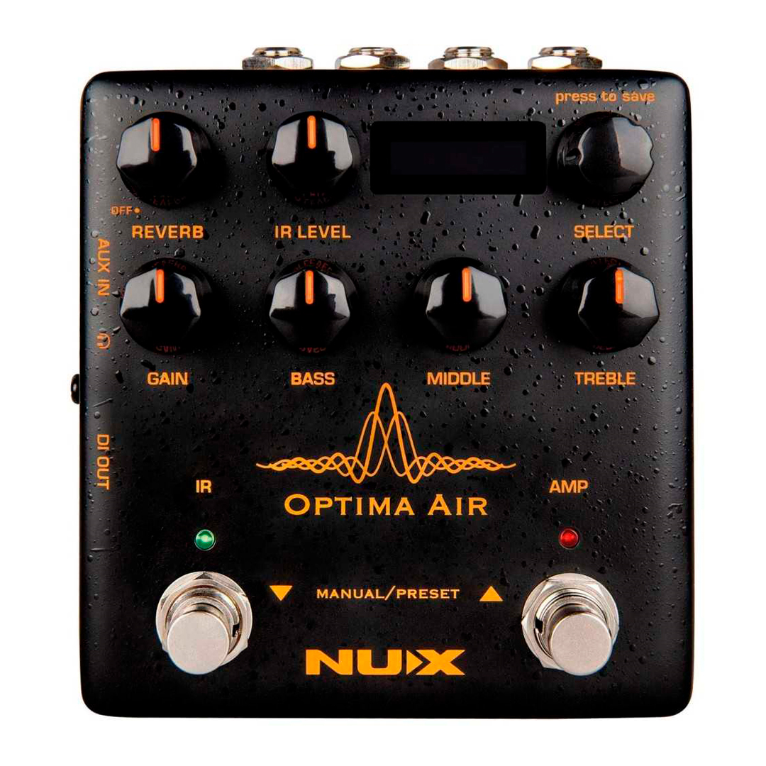 Pedal Simulador De Guitarra Acústica Verdugo Series Optima Air Nux Nai-5