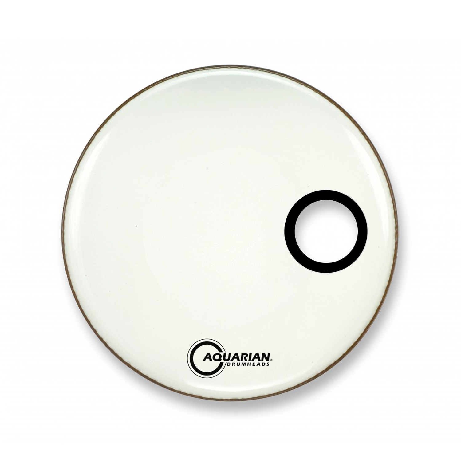 Parche 22" Bombo Aquarian Smptcc22W Ported Front White