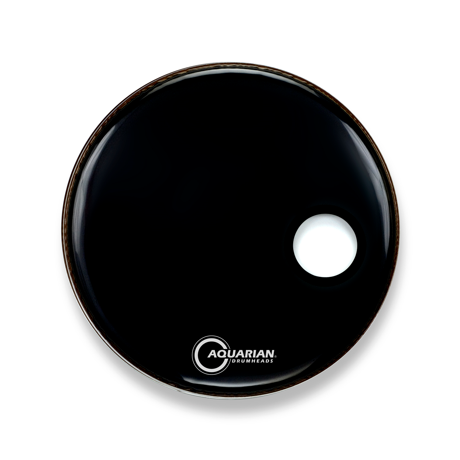 Parche 24" Bombo Aquarian Smptcc24Bk Ported Front Bass Black