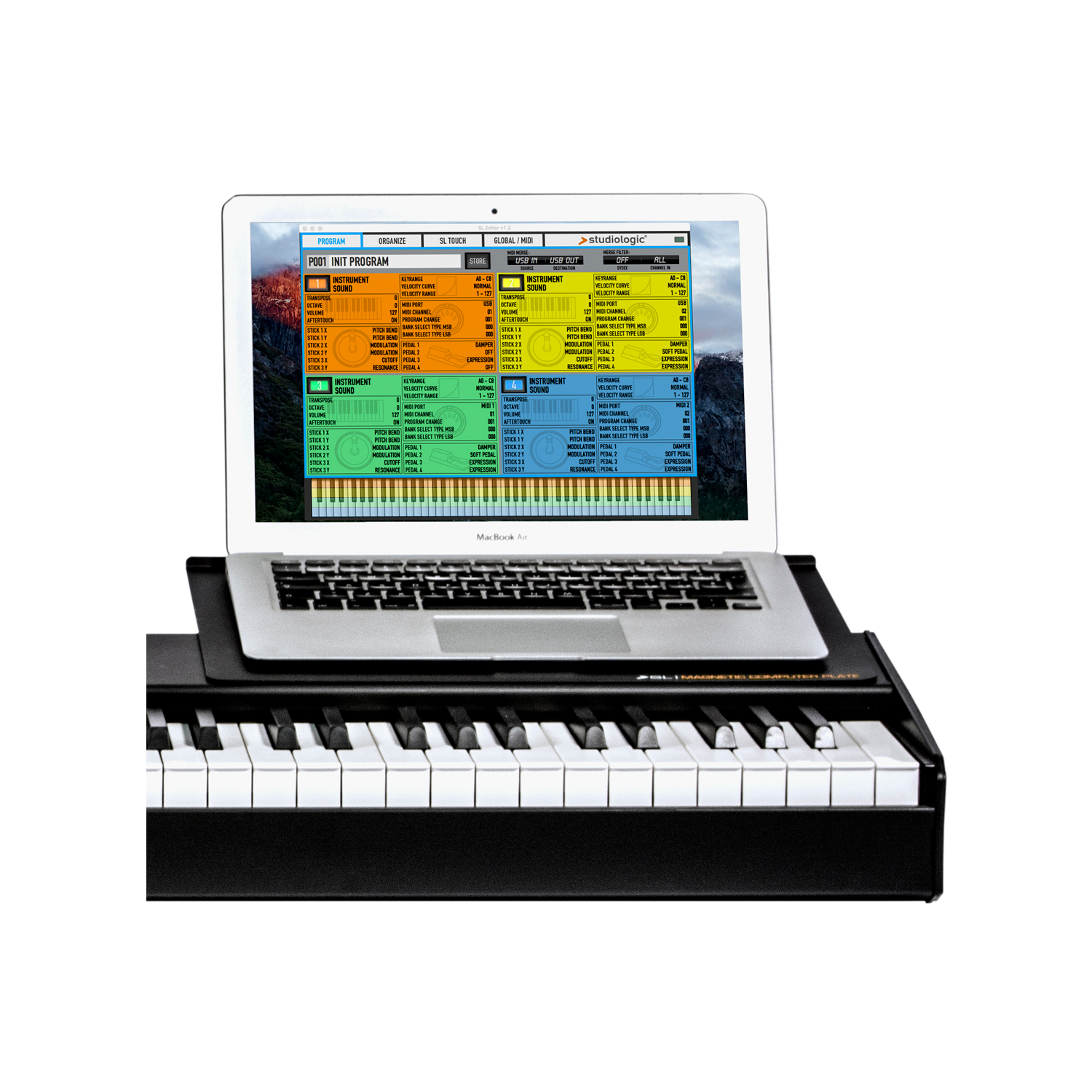 7358_xlarge.png Soporte De Computadora Sl88 Studiologic Magnetic Computer Plate - Imagen 1