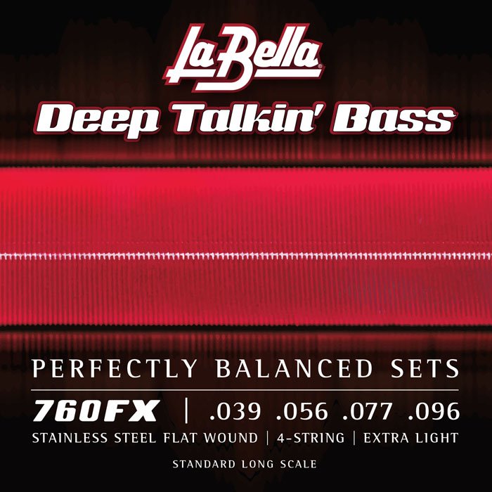 Encordado La Bella De Bajo Deep Talkin Bass Flat 039/096 Extra Light 760Fx
