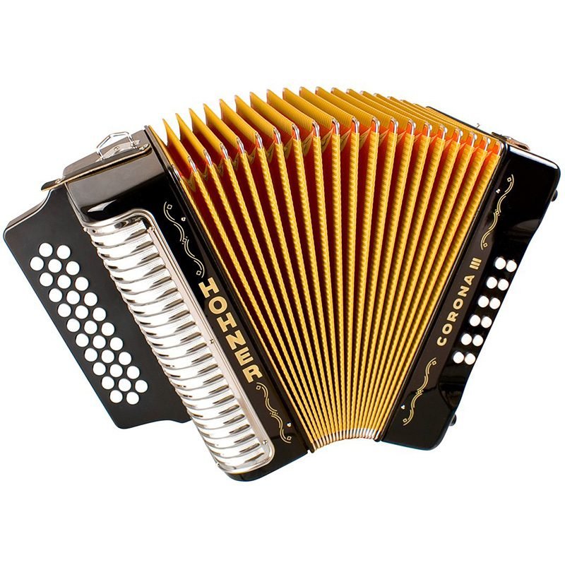 8517_gr.jpg Hohner Acordeon Corona Iii Gcf Negro A5721S - Imagen 1