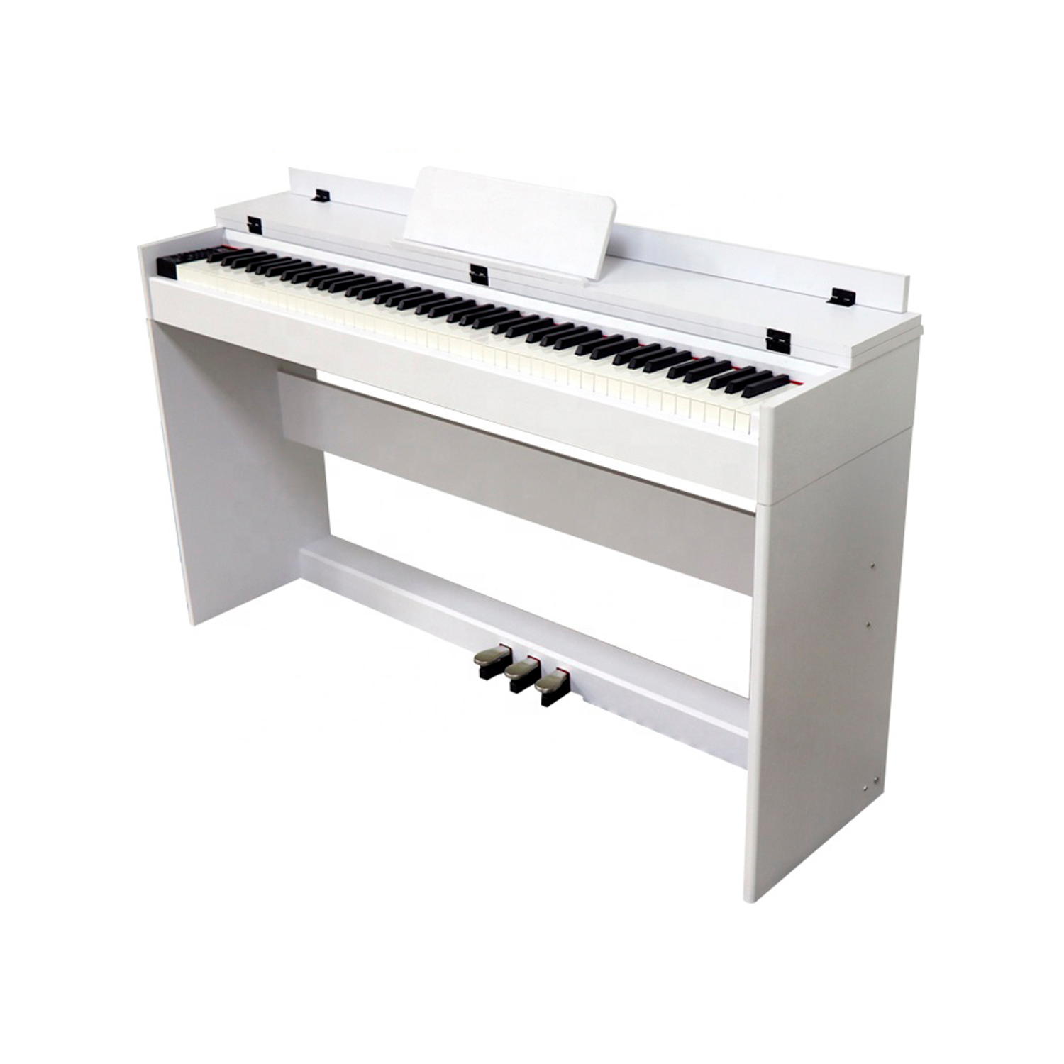Piano 88 Teclas Accion Martillo Sensitivas Con Mueble Blanth Bl8812 White