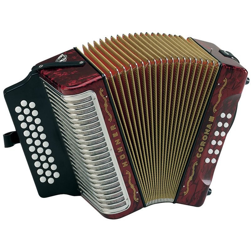 9549_gr.jpg Hohner Acordeon Corona Iii Gcf Rojo A5723S - Imagen 1