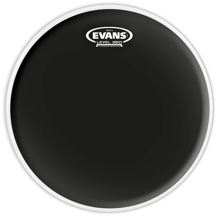 Parche Evans 08" Onyx Arenado Color Negro B08Onx2