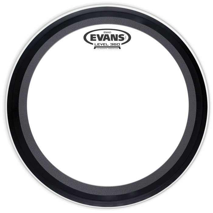 Parche Evans 20" Emad Arenado Capa Simple Para Bombo Bd20Emadcw