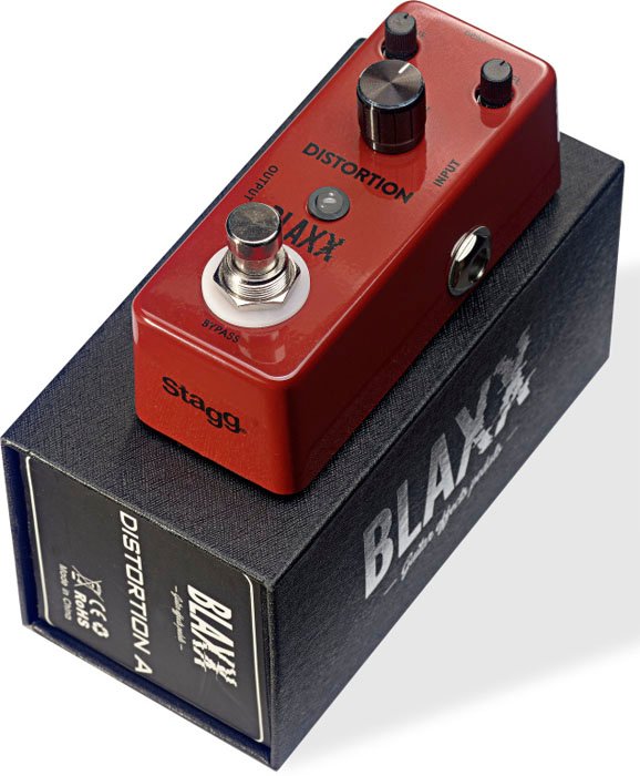 Blaxx Mini Pedal Distorsion 2 Modos-Carcasa Metalica-True Bypass Bxdista