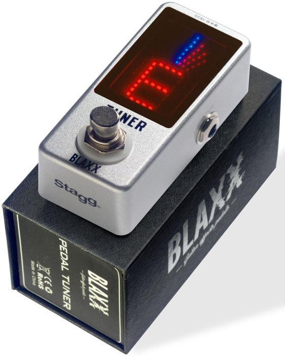 Blaxx Mini Pedal Afinador-Carcasa Metalica-True Bypass Bxtuner