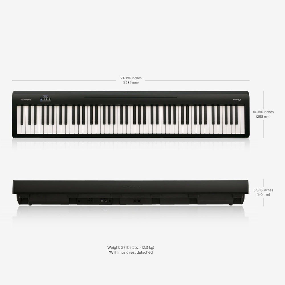 Piano Electrico Roland Fp10 Pe-Rl-Fp10Bkl
