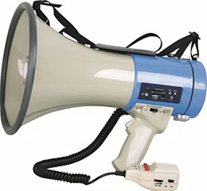 D_619273-MLA79143486898_092024-F.jpg Megáfono C/ Micrófono Moon 25W Alcance 1,5Km Con Usb Sd Aux Mega301U - Imagen 1