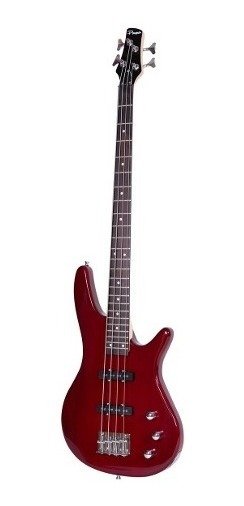 Bajo Electrico Parquer Jazz Bass Rojo Con Funda Bj100Rd