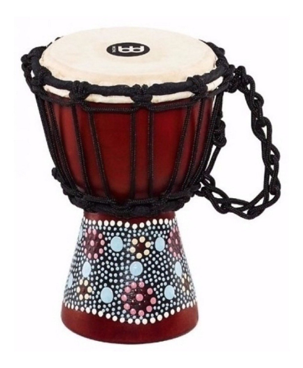 Meinl Hdj8Xxs Mini Djembe 4 1/2  X 8 , Diseño Flores Pintada Hdj8Xxs