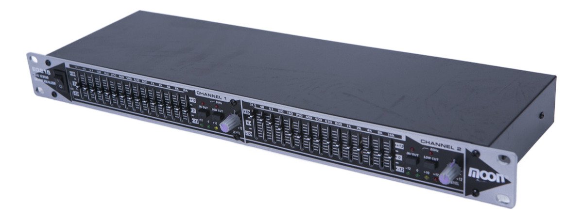 Ecualizador Grafico 2Ch X 15 Salida Crossover Led Moon Eq215 Eq215