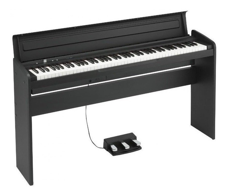 Piano Digital Korg Lp-180 Con Mueble Pedales Negro 100013224000