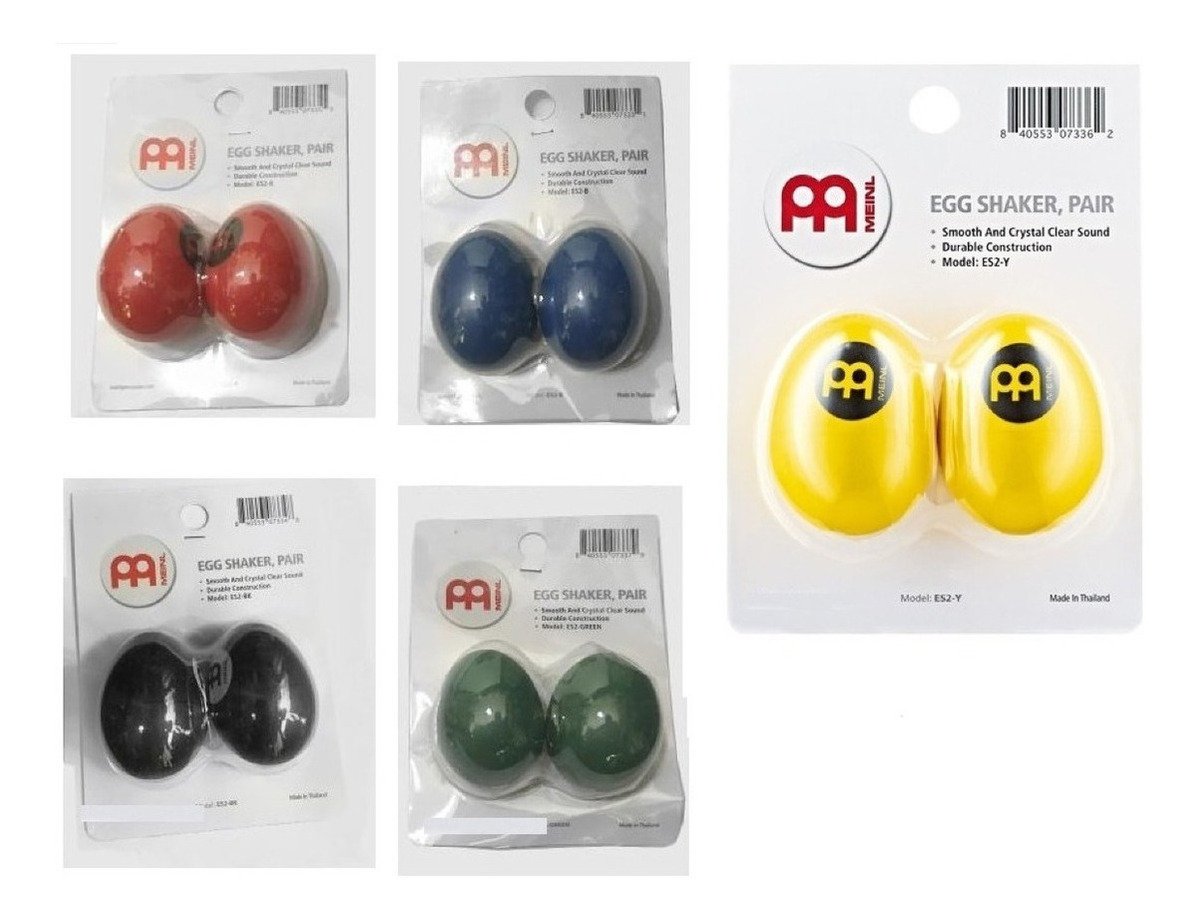 Meinl Es2Y Huevos Ritmicos Shaker X2 Unidades Varios Colores Es2Y