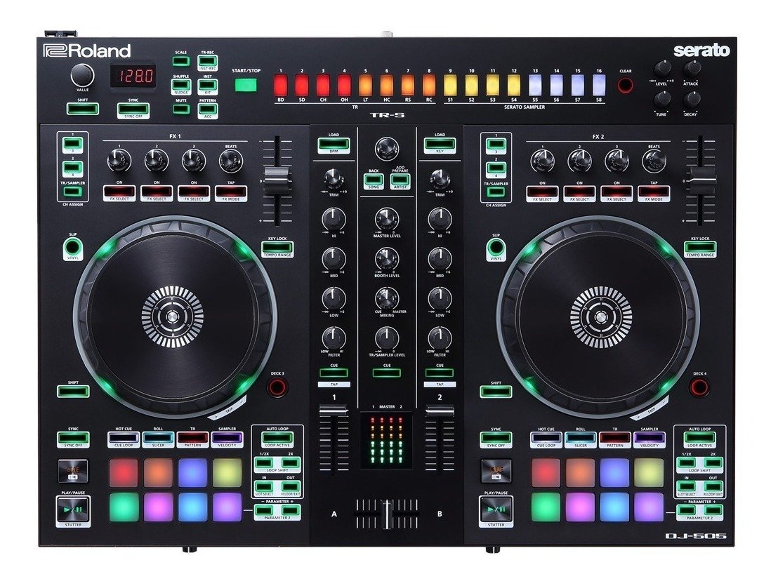D_718960-MLA44393965949_122020-F.jpg Controlador Dj Roland Dj-505 Negro De 2 Canales Dj505 Sr-Rl-Dj505 - Imagen 1