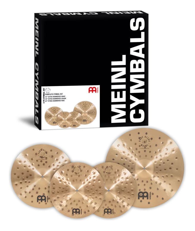 Platillo 14¨ Medium Thin Hihat 18¨Extra Thin Hammered Crash 20¨ Medium Thin Ride Pure Alloy Custom Pacs1