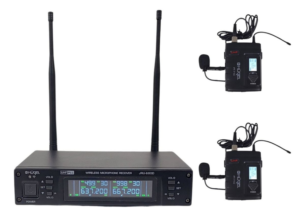 Microfono Inalambrico Dual Uhf Jru-680D/Pt-71C/Lt-11A Jru-680D/Pt-71C/Lt-11A