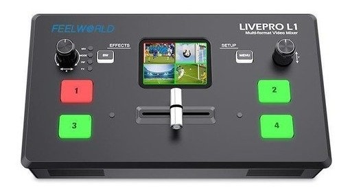 Video Switcher Mixer Livepro L1 Portatil Streaming 4 Hdmi Livepro L1