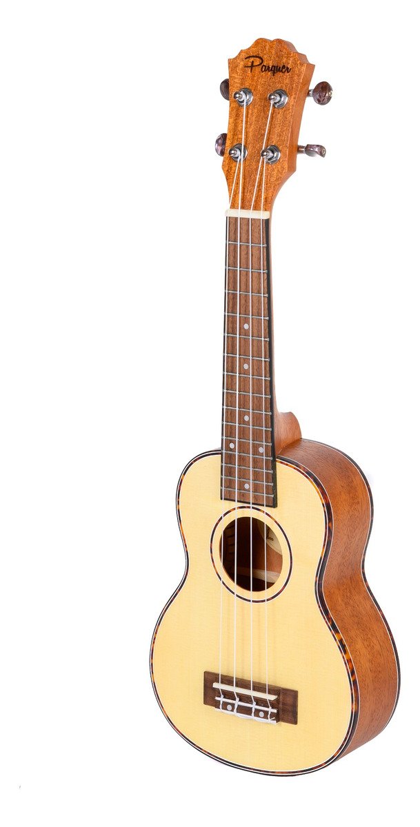 Ukelele Sorpano Parquer Madera Natural Cuerdas Aquila Funda Fzu-07S Wood