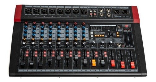 Mixer Consola Digital Parquer 8 Canales 320 Efectos Kg-80V