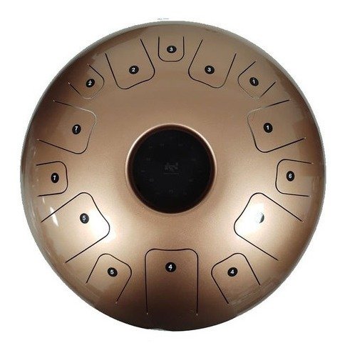 D_793877-MLA46352493155_062021-F.jpg Steel Tongue Parquer Metal Do 14 Notas Dorado 14 Pulgadas 700014Gld - Imagen 1