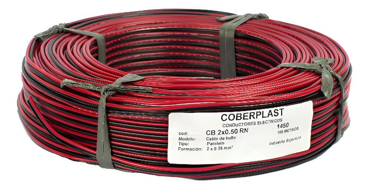 Cable Para Bafle Rojo/Negro 2X0,50Mm Artekit Cb2X050Rn X500M Cb2X050Rnb