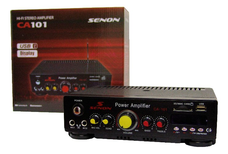 Amplificador C/ Bt,Mp3,Fm Y Control Remoto 41+41W Moon Ca101 Ca101