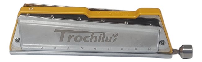 D_821543-MLA81183879713_122024-F.jpg Armonica Profesional Cromatica Parquer 10 Agujeros C Colores Trochilusyellow - Imagen 1