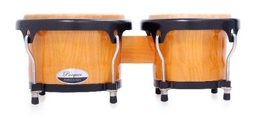 Bongos Parquer Custom Madera Natural Aro Negro 7 Y 8.5 C 2557085Nl