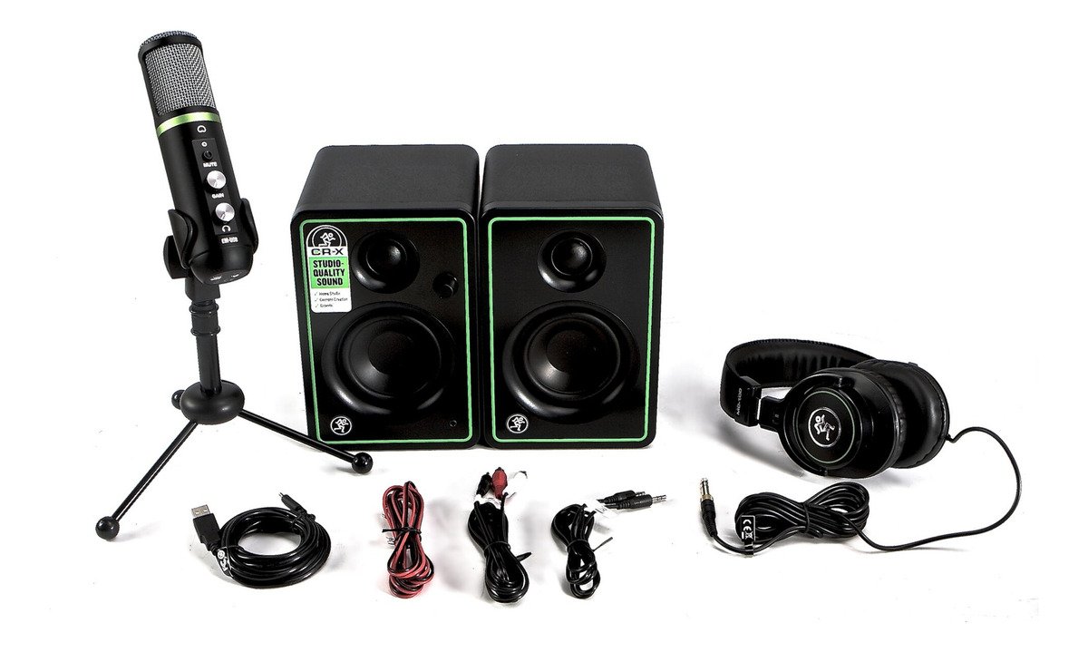 Kit Grabación Mackie Creator Bundle Monitores + Mic + Auric. 2052134-07