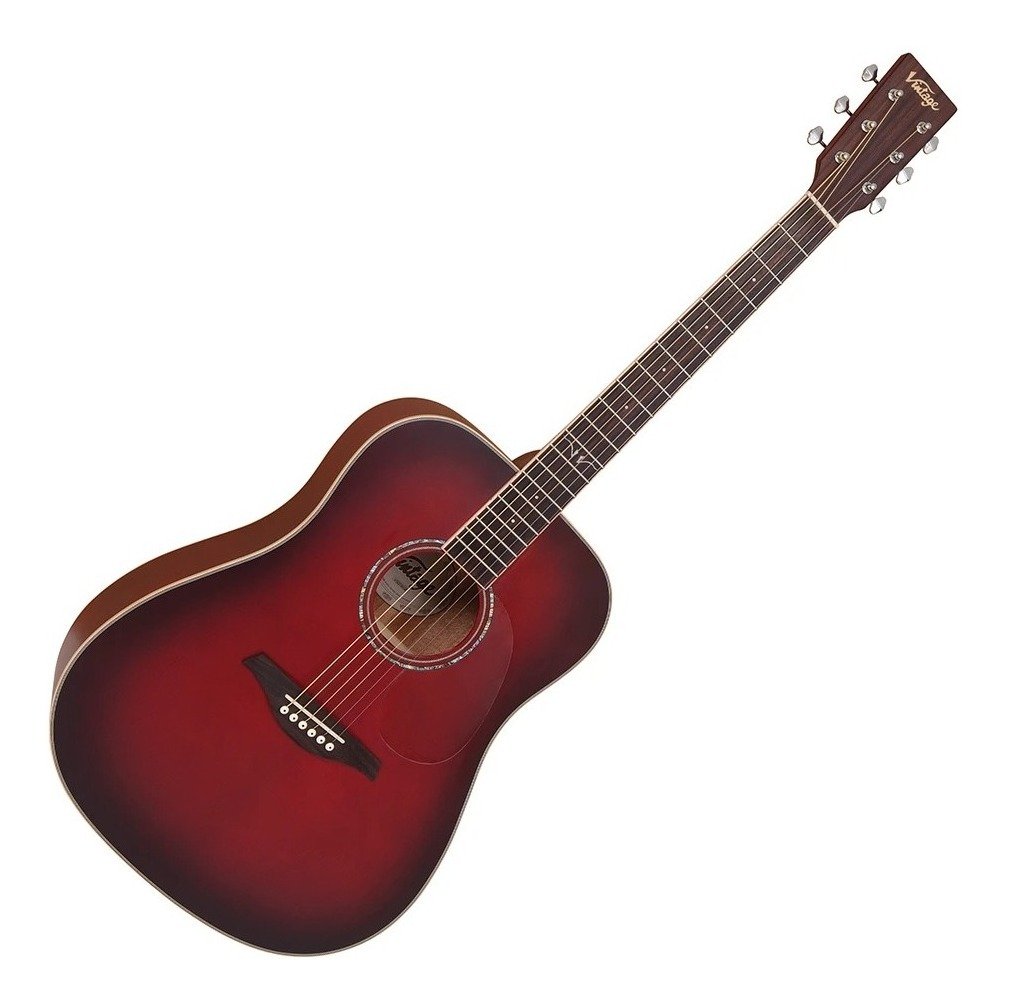 D_865441-MLA45514206082_042021-F.jpg Guitarra Acústica Vintage V501 Burgundy Burst V501Bgb - Imagen 1