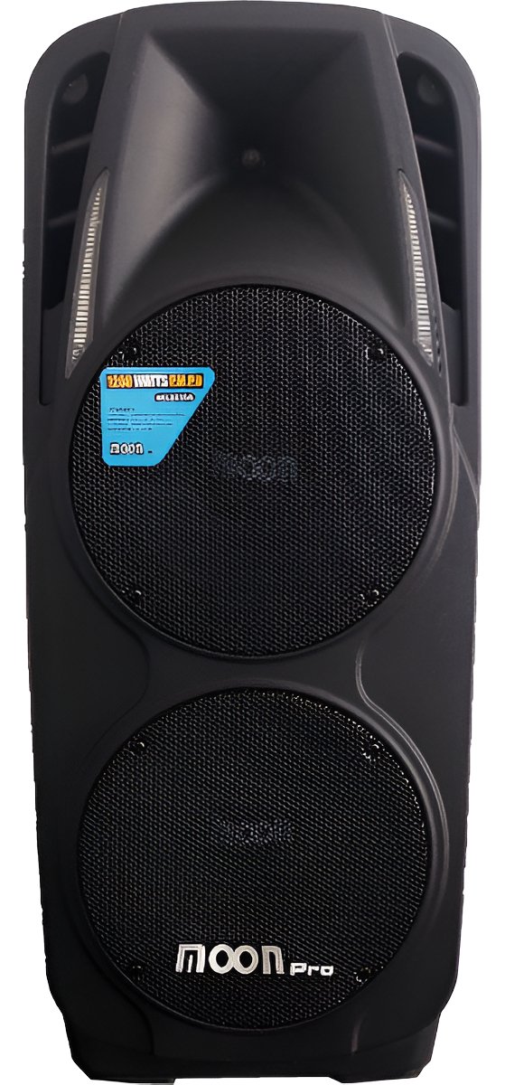 Bafle Potenciado Doble 10 Pulg. Moon Wild210Aup Radio Usb Bt Wild210Aup
