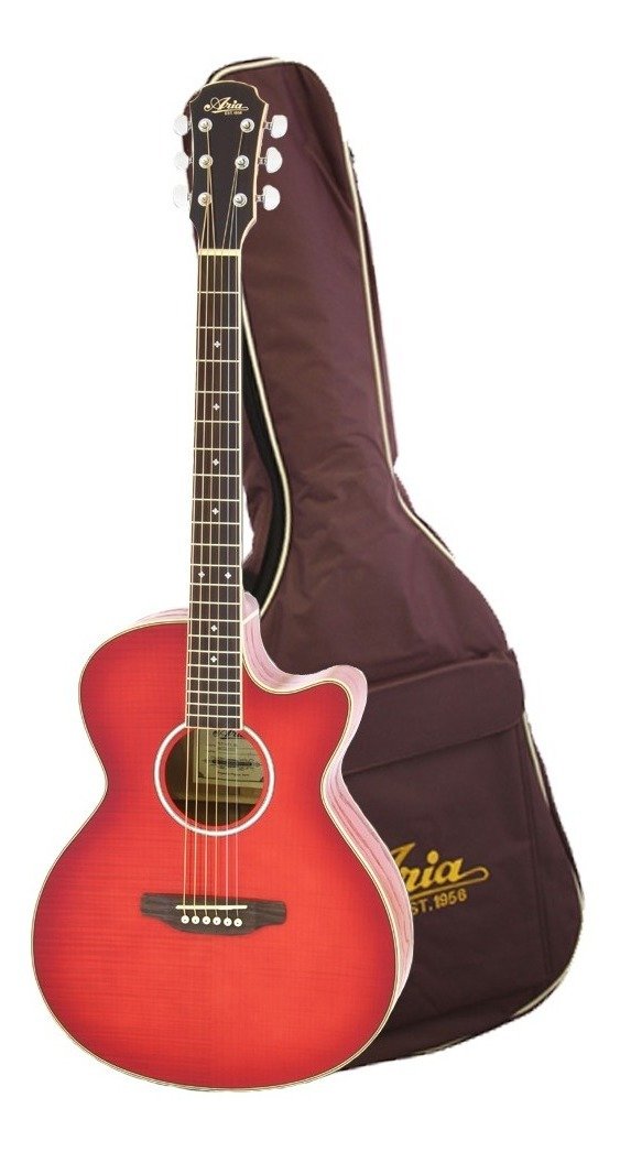 Guitarra Electoacústica Tapa Maple + Funda Ortega Fet01Fxsr