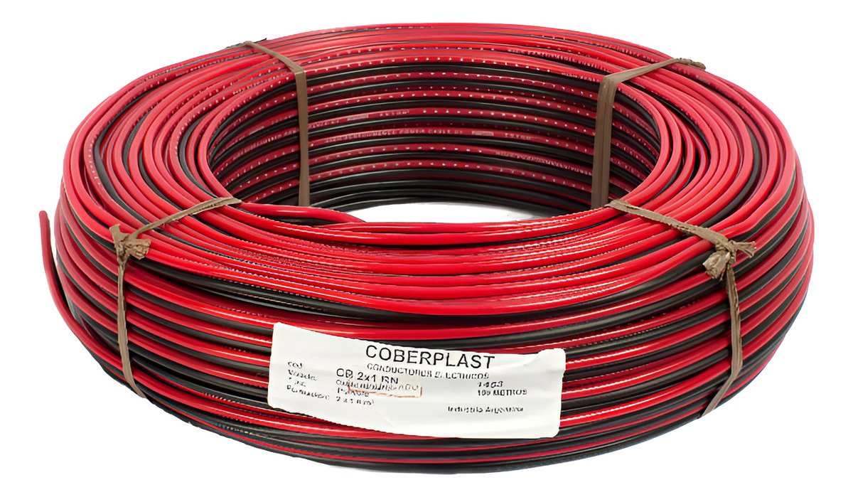 Bobina De 500M Cable Bafle 2X1 Rojo/Negro Cb2X1Rnb